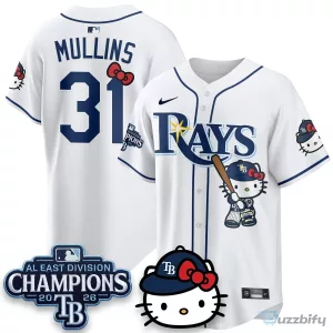 Hello Kitty Baseball Jersey for Tampa Bay Rays - 2026 AL East Division Champions Edition