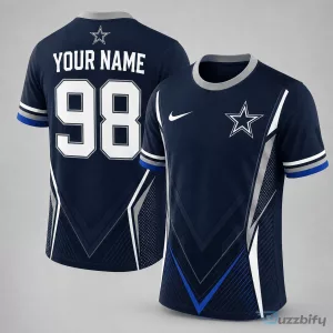 Dallas Cowboys Custom Name Number Personalized Athletic T-Shirt