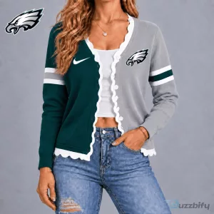 Philadelphia Eagles Women's Knit Cardigan Sweater