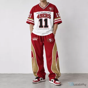 San Francisco 49ers Football Team Red and Gold Athletic Jersey
