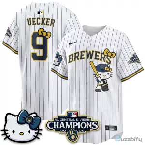 Milwaukee Brewers National League Central Division Champions Christian Yelich Hello Kitty Baseball Jersey