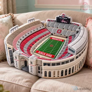 Ohio State Buckeyes Football Stadium Replica Plush Pillow