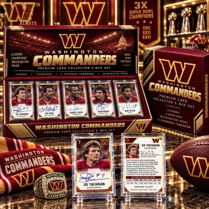 Washington Commanders Premium Card Collector's Box Set Football Trading Cards