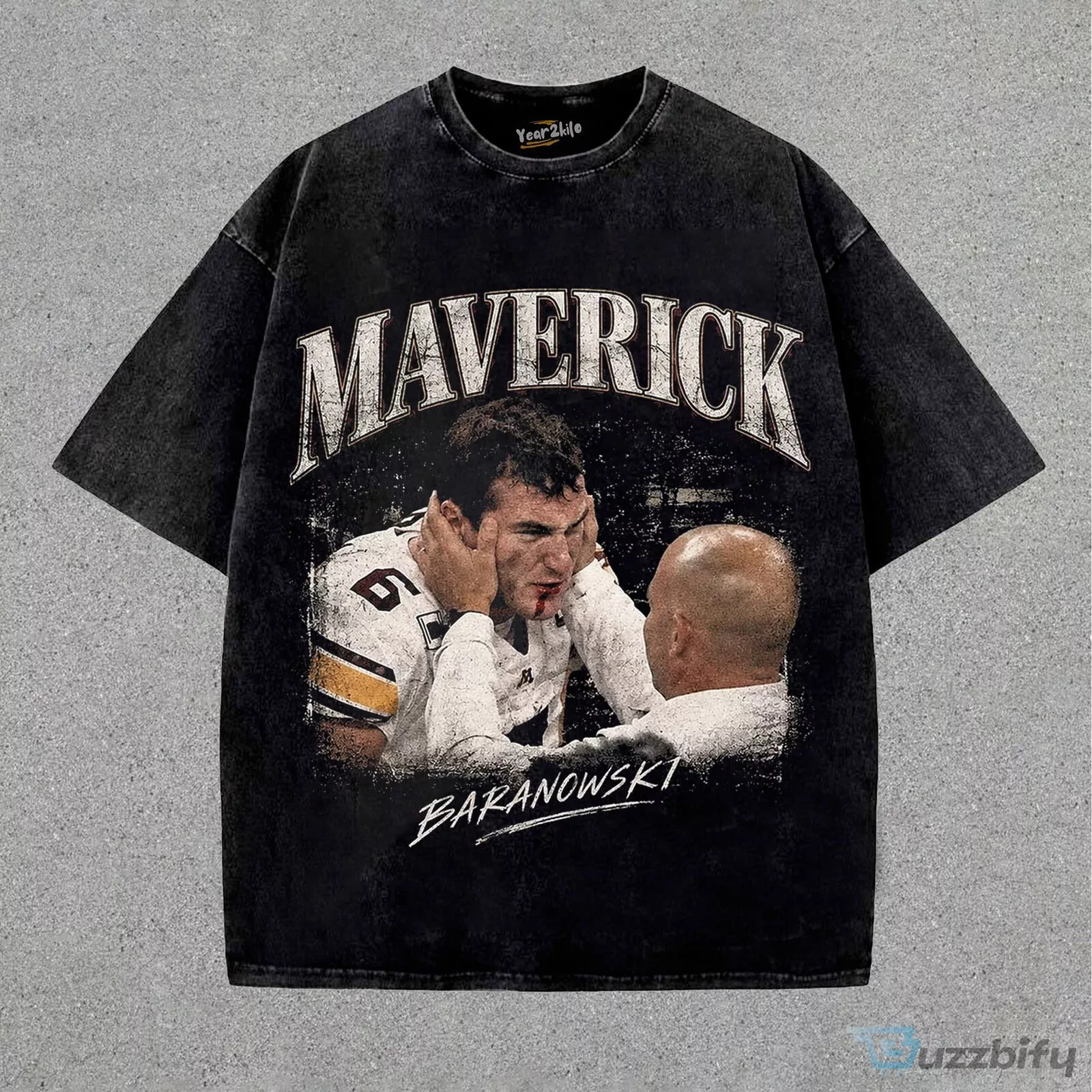 Maverick Baranowski American Football Player Vintage T-Shirt