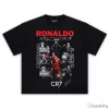 Cristiano Ronaldo Football Legend Black Graphic T-Shirt