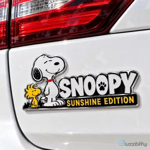 Snoopy Sunshine Edition Car Emblem Badge Sticker Decal