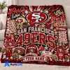 San Francisco 49ers NFL Christmas Kickoff Personalized Fleece Blanket