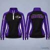 Baltimore Ravens NFL Football Team Quarter-Zip Pullover Jacket