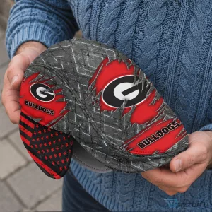 Georgia Bulldogs NCAA Flat Cap with Foldable Ear Flaps