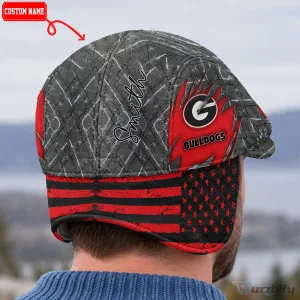 Georgia Bulldogs NCAA Flat Cap with Foldable Ear Flaps