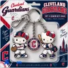 Cleveland Guardians Hello Kitty Baseball Set Three Charm Keychain