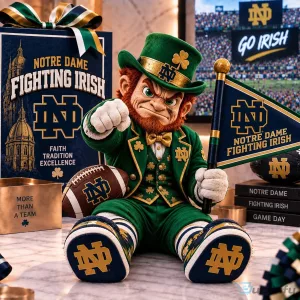 Notre Dame Fighting Irish Mascot Plush Pillow