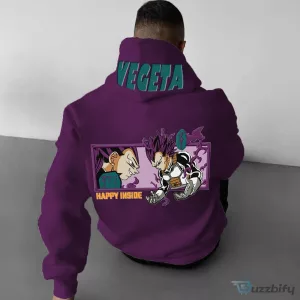 Dragon Ball Z Vegeta Super Saiyan Purple Anime Graphic Hoodie