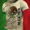 Mexican Independence Day Eagle Flag Graphic T-Shirt