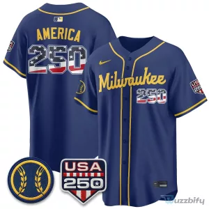 Christian Yelich Fourth of July Jersey for Milwaukee Brewers Supporters