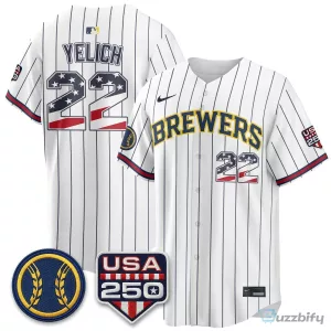 Christian Yelich Fourth of July Jersey for Milwaukee Brewers Supporters