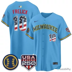 Christian Yelich Fourth of July Jersey for Milwaukee Brewers Supporters