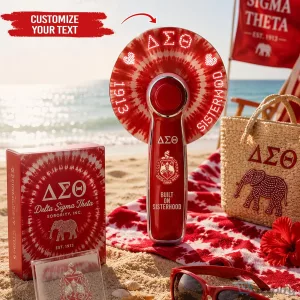 Delta Sigma Theta Sorority Built On Sisterhood Portable Handheld Fan