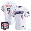 Fourth of July Texas Rangers Corey Seager Baseball Jersey