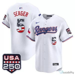Fourth of July Texas Rangers Corey Seager Baseball Jersey