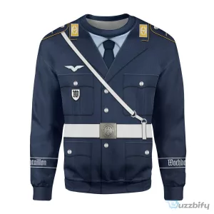 World War II West German Luftwaffe Wachbataillon Gefreiter Costume Hoodie