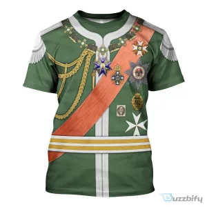 Kaiser Wilhelm II Imperial German Uniform Historical Cosplay Hoodie and Pants Set