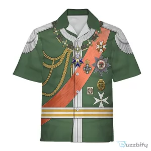 Kaiser Wilhelm II Imperial German Uniform Historical Cosplay Hoodie and Pants Set