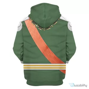 Kaiser Wilhelm II Imperial German Uniform Historical Cosplay Hoodie and Pants Set