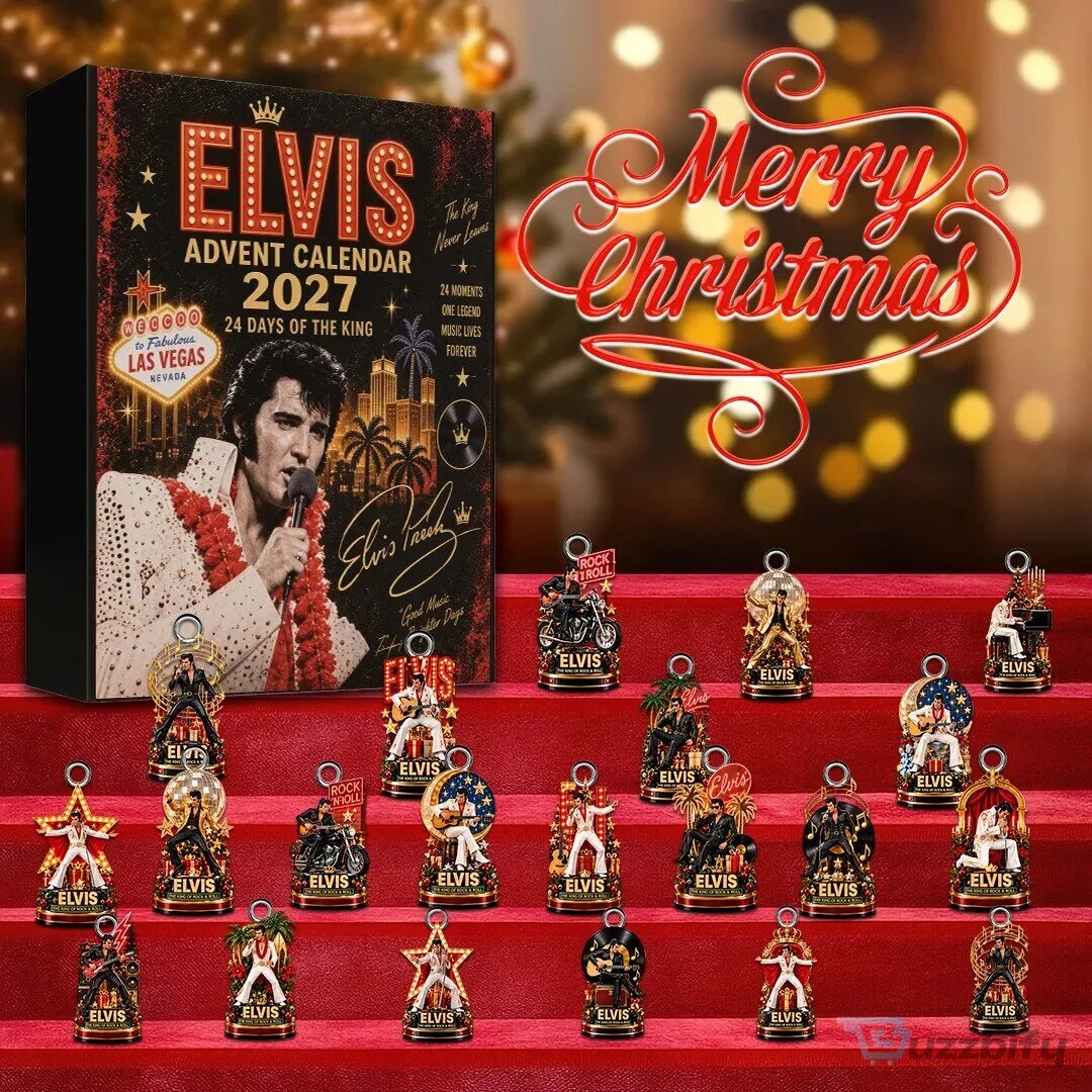 Elvis Presley Christmas Advent Calendar 2027 with 24 Ornaments