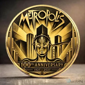 Metropolis 100th Anniversary Maria Robot Art Deco Commemorative Coin