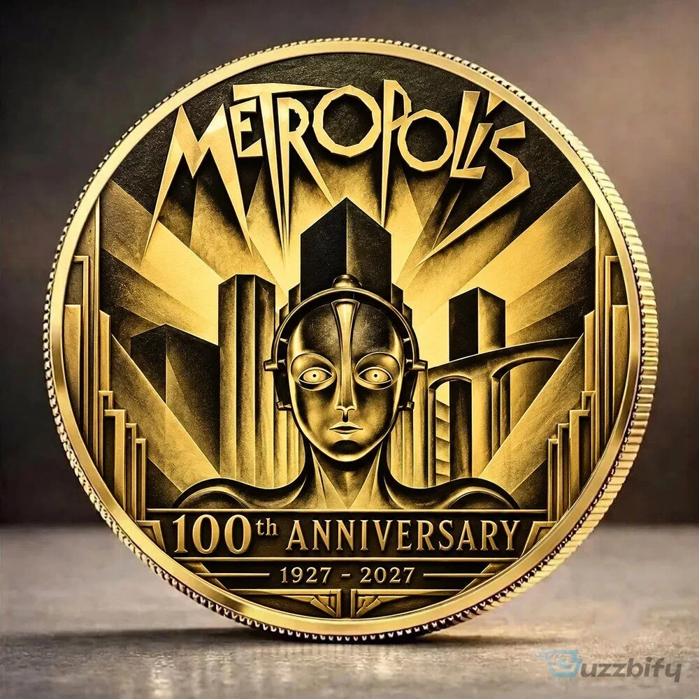 Metropolis 100th Anniversary Maria Robot Art Deco Commemorative Coin