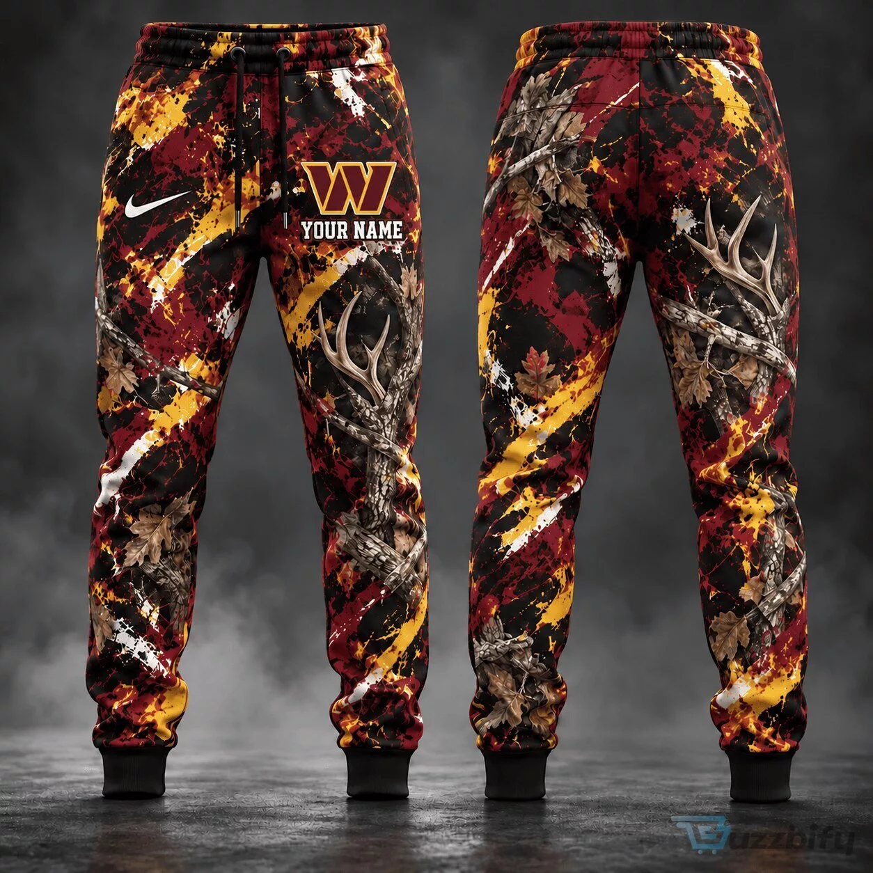 Washington Commanders Camouflage Hunting Pants Custom Name Gifts For Fan