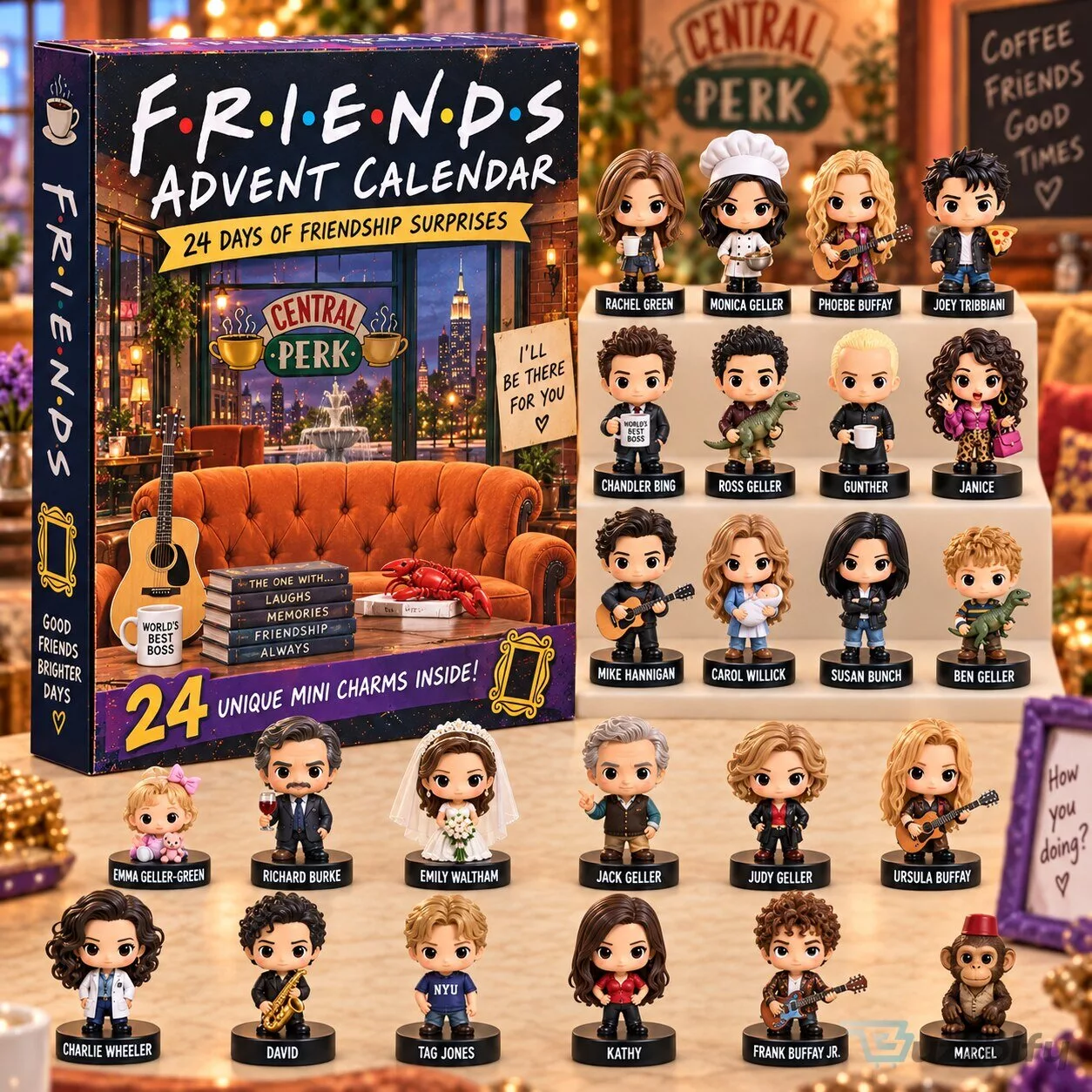 Friends Television Series Advent Calendar 24 Days of Friendship Surprises