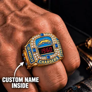 Los Angeles Chargers Super Bowl Championship Ring Custom Engraved