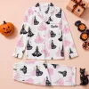 Halloween Princess and Witch Pattern Personalized Pajamas for Women