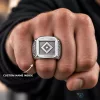 Hamburger SV Bundesliga Football Club Custom Engraved Silver Ring for Men