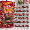 Kansas City Chiefs Hot Wheels 24 Piece Mini Car Collector Set Advent Calendar