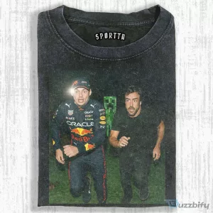 Max Verstappen And Fernando Alonso Minecraft T-Shirt