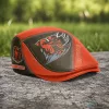 Cleveland Browns NFL Football Team Logo Orange and Brown Flat Cap Hat