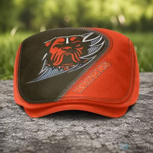 Cleveland Browns NFL Football Team Logo Orange and Brown Flat Cap Hat