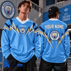 Manchester City Football Club Personalized Long Sleeve Jersey