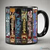Ghost Band Albums Collection Cassette Tapes Art Black Ceramic Coffee Mug