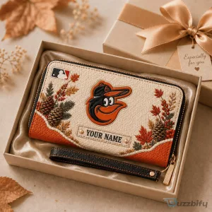 Baltimore Orioles MLB Autumn Style Personalized Wallet for Women