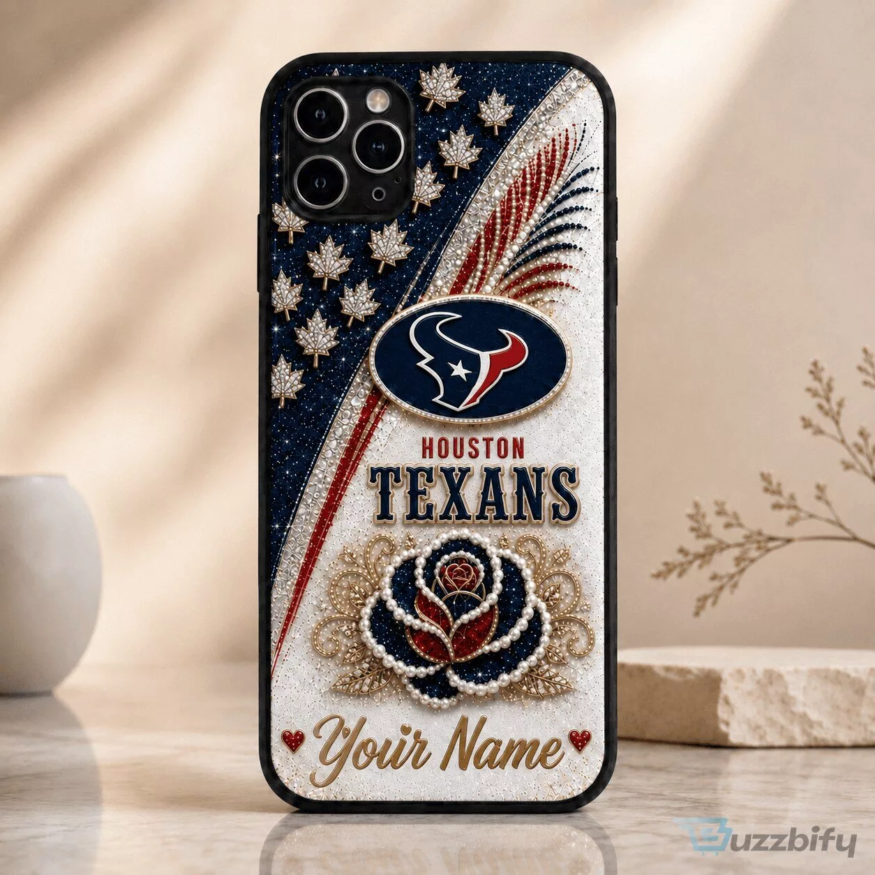 Houston Texans Personalized Football Team Fan Phone Case