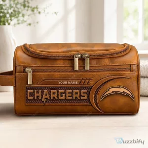 Los Angeles Chargers Personalized Toiletry Bag
