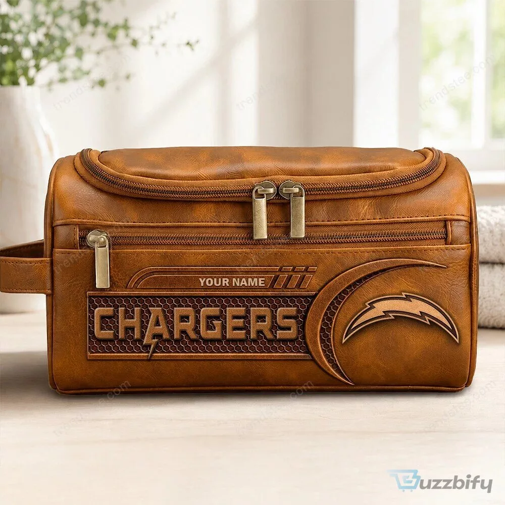 Los Angeles Chargers Personalized Toiletry Bag