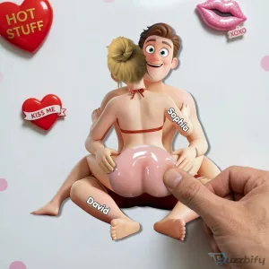 Personalized Naughty Couple Anti-Collision Acrylic Fridge Magnet