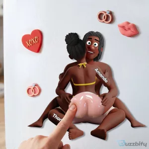 Personalized Naughty Couple Anti-Collision Acrylic Fridge Magnet