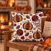 Washington Commanders Football Team Autumn Pumpkins and Helmets Throw Pillow