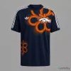Denver Broncos NFL Retro Floral Graphic Logo Navy Blue T-Shirt